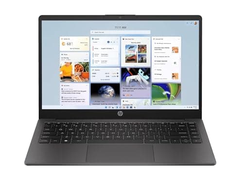 HP 14 (2025), AMD Ryzen 5 7520U Quad Core - (8 GB/512 GB SSD/AMD Radeon Graphics/Windows 11 Pro) Thin and Light Business Laptop/14.0" HD Display/Ash G...