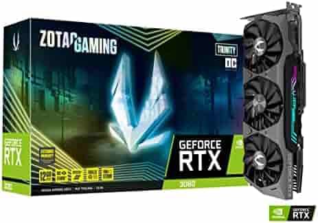 ZOTAC Gaming GeForce RTX 3080 Trinity OC LHR 12GB GDDR6X 384-bit 19 Gbps PCIE 4.0 Gaming Graphics Card, IceStorm 2.0 Advanced Cooling, Spectra 2.0 RGB Lighting, ZT-A30820J-10PLHR
