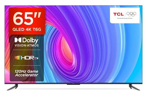 TCL 164 cm (65 inches) 4K Ultra HD Smart QLED Google TV 65T6G (Black)