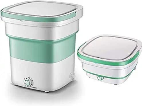 GOLDY Mini Foldable Washing Machine | Undergarments and use in Travel Also | Ultrasonic Cleaning Machine | Small Automatic Portable Underwear Folding Washing Machine [Multicolor]