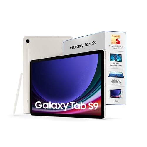 Samsung Galaxy Tab S9 27.81 cm (11 inch) Dynamic AMOLED 2X Display, RAM 12 GB, ROM 256 GB Expandable, S Pen in-Box, Wi-Fi + 5G Tablet, Beige