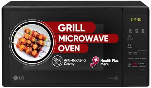 LG 20 L Grill Microwave Oven (MH2044DB, Black)