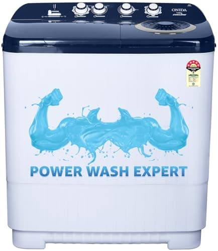 ONIDA 11 Kg 5 Star Semi-Automatic Top Loading Washing Machine (S11GS, Blue, Cyclone Pulsator, Waterfall Technology)