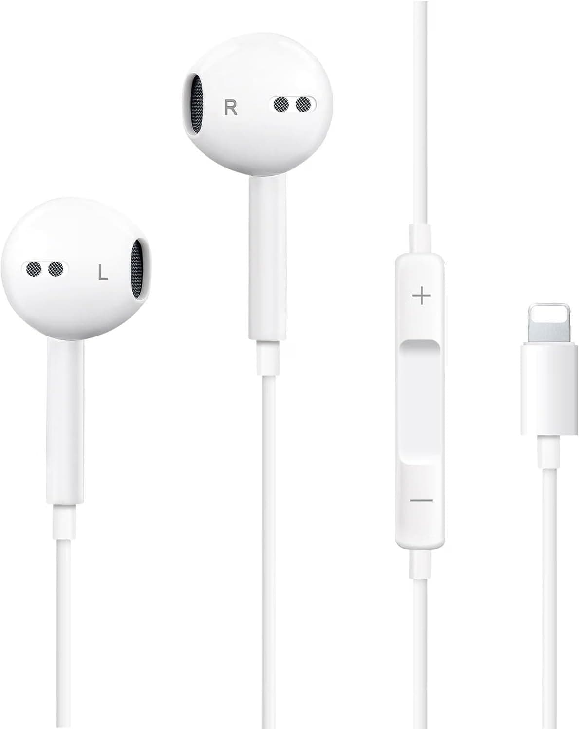 Wired Original Earphone with Microphone - Stereo in-Ear in Ear Headphones Compatible with iPhones7/8/X/XS/XR/11/12/13/14 Pro - Noise-Isolating, Stereo...