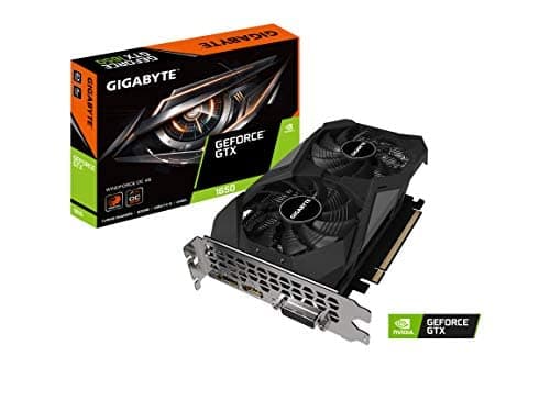 GIGABYTE Nvidia GeForce® GTX 1650 D6 WINDFORCE OC 4GD Graphics Card with Integrated 4GB GDDR6 Memory (GV-N1656WF2OC-4GD)
