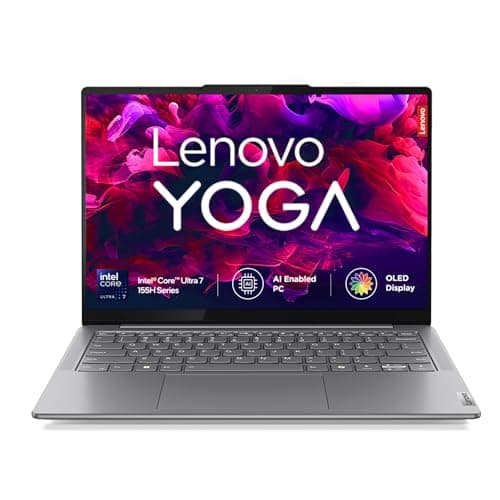 Lenovo Yoga Slim 7 Intel Core Ultra 7 155H Built-in AI 14"(35.5cm) WUXGA-OLED 400Nits Laptop (32GB RAM/1TB SSD/60Hz/100% DCI-P3/Win11/Office Home 2024/1Yr ADP Free/Grey/1.39Kg), 83CV008XIN