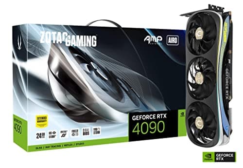 ZOTAC Gaming GeForce RTX 4090 AMP Extreme AIRO 24GB GDDR6X | 384-bit 21 Gbps PCIE 4.0 Gaming Graphics Card | Ada Lovelace |IceStorm 3.0 Advanced Cooling | Spectra 2.0 RGB Lighting