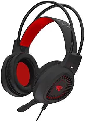 Probus K20 Wired Over the Ear Headphone with Mic (Red/Black)