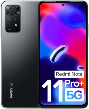 Redmi Note 11 Pro + 5G (Stealth Black, 6GB RAM, 128GB Storage) | 67W Turbo Charge | 120Hz Super AMOLED Display | Additional Exchange Offers | Charger Included| Get 2 Months of YouTube Premium Free!