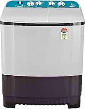 LG 6 Kg 5 Star Semi-Automatic Top Loading Washing Machine (P6001RGZ, Dark Grey, Roller Jet Pulsator), Large
