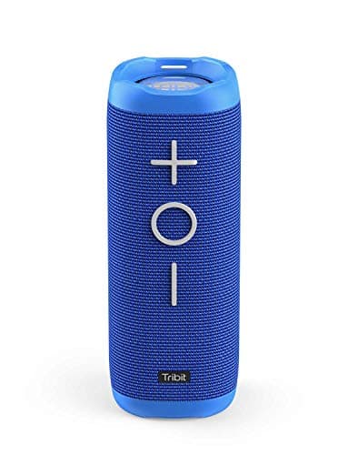 Tribit StormBox 24W Bluetooth Wireless Speakers,360° Surround Sound,Enhanced Bass-Independent XBass Button,Wireless Dual Pairing,IPX7 Waterproof,20H Playtime,Built-In Mic,Outdoor Portable Speaker,Blue