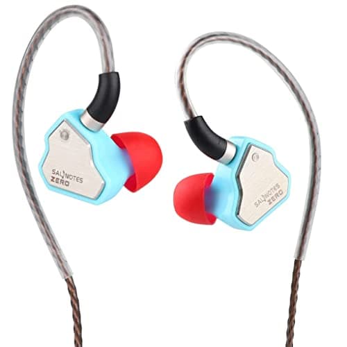 Concept Kart 7HZ Salnotes Zero Wired IEM Earphone, 10mm Dynamic Driver | Metal Composite Diaphragm (Blue, Type C (Mic))