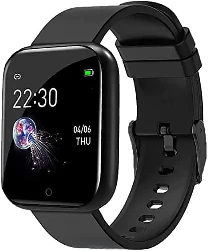 LOPAZ D20 Bluetooth Smart Fitness Band Watch with Heart Rate Activity Tracker Waterproof Body, Step and Calorie Counter, Blood Pressure, Activity Tracker - Black