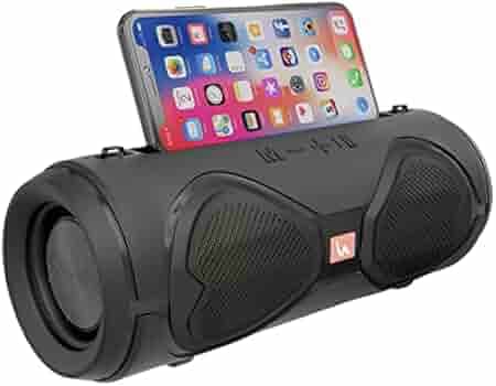 UBON 10W Portable Wireless Bluetooth Speaker with Belt, TWS Technology, 6 Hrs Playtime, Multi-Connectivity with Tf Card Support, Aux Mode, USB, in-Built Fm Radio, Speaker, Bluetooth Speaker (Black)