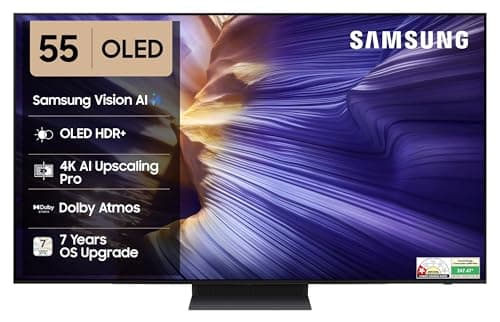 Samsung 138 cm (55 inches) 4K Ultra HD Smart OLED TV QA55S90FAULXL (Graphite Black)