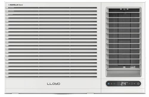 Lloyd 1.5 Ton 5 Star Fixed Speed Window AC (Copper, 2024 Model, White with Silver Deco Strip, GLW18C5XWSEA)