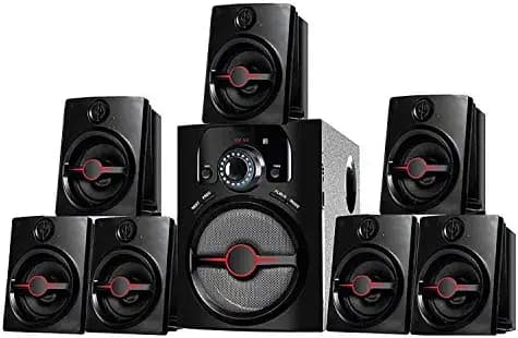I KALL IK4444 Home Theater Bluetooth Speaker System (7.1, Black)