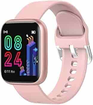 mobimint D20 Bluetooth Smart Touchscreen Smart Watch Bluetooth 1.44 HD Screen Smart Watch with Daily Activity Tracker, Heart Rate Sensor, Sleep Monitor for All Boys & Girls - Pink