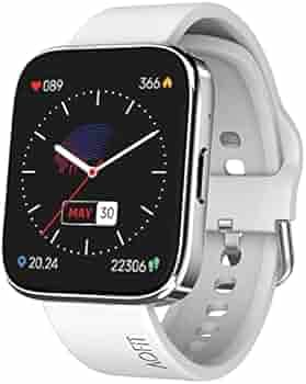 AQFIT W9 Quad Bluetooth Calling Smartwatch For Men and Women| 1.69" Full Touch Screen HD Display with Voice Assistant |SpO2 , Heart Rate Monitoring | Up to 10 Days of Battery Life | IP67 Water Resistant | (Silver)