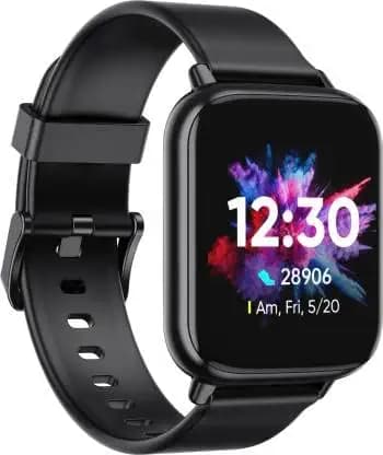 (Renewed) Realme Techlife DIZO Watch 2 (by realme TechLife) (Classic Black Strap, Free Size)