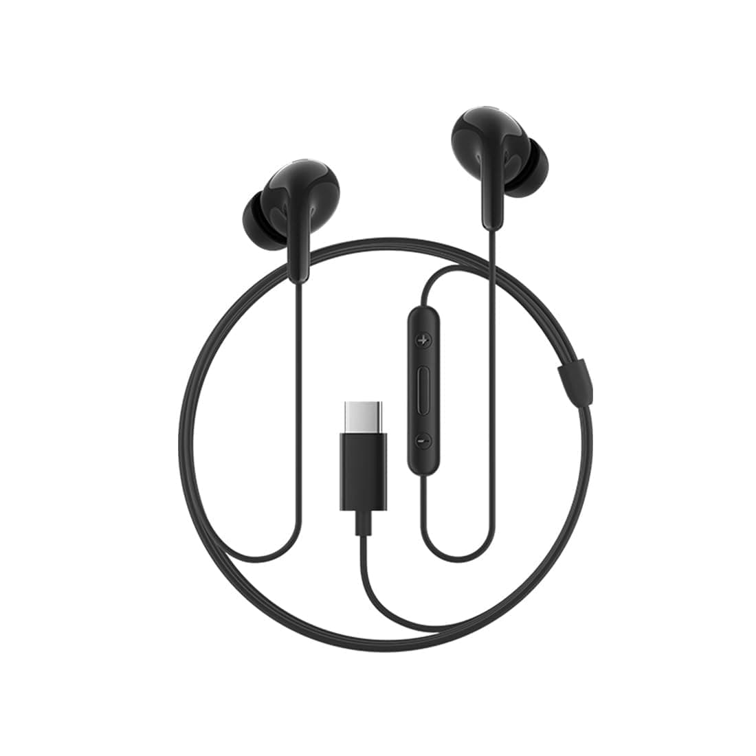 Xiaomi Type-C in-Ear Earphones  12.4mm Drivers, HD Microphone, IP54 Water Resistance  Black (Black)