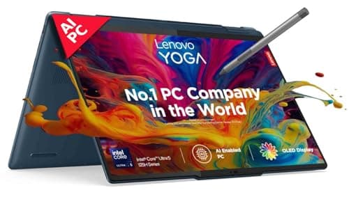 Lenovo Yoga 7 Intel Evo Core Ultra 5 125H Built-in AI 14"(35.5cm) WUXGA-OLED 400Nits 2-in-1 Laptop (16GB/1TB SSD/Win 11/Office 21/Digital Pen/FHD+IR C...