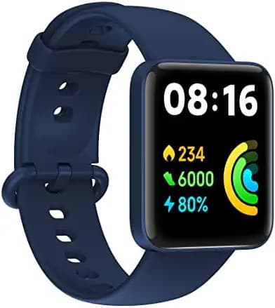 (Renewed) Redmi Watch 2 Lite - 3.94 cm Large HD Edge Display, Multi-System Standalone GPS, Continuous SpO2, Stress & Sleep Monitoring, 24x7 HR, 5ATM, 120+ Watch Faces, 100+ Sports Modes, Women’s Health, Blue