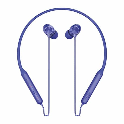 U & I Pro 50 Hrs Battery Backup Bluetooth Neckband with Flexible Coil,Quick Charge,Magnetic Control, HD Sound and Water & Sweat Resistant Wireless Headset (Blue)