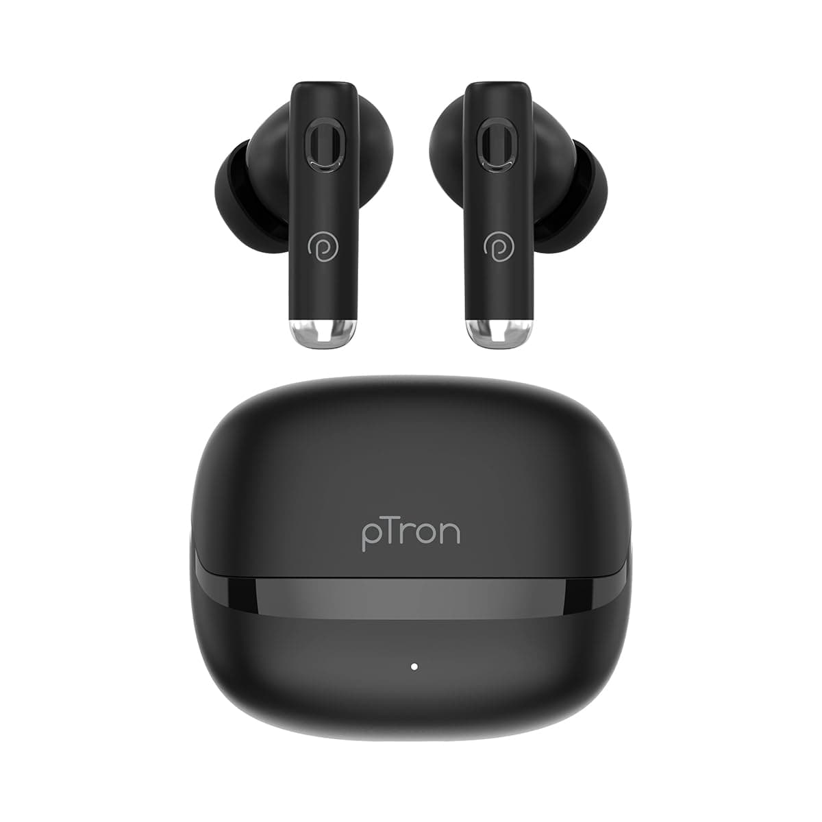 pTron Bassbuds Encore in-Ear TWS Ear Buds w/ 50Hrs Playtime, Custom EQ, Mobile App, 13mm Drivers, Pristine Sound, BTv6.0 Headphones, Touch Control, Vo...