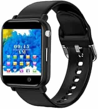 TechKing (Winter Deal with 15 Years Warranty) Pro Smartwatch with Direct Calling Functions 1.54" Smart Watch Bluetooth Smartwatch, Smart Watch with SIM Slot and 32GB Memory Card Sim Card Slot-Black