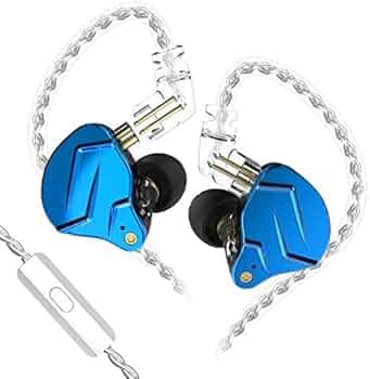 KZ ZSN Pro X Wired Earbuds IEM in Ear Monitor Hybrid Dynamic Driver Balanced Armature Earphones, Headphones Dual Driver 1DD 1BA Deep Bass Stereo Sound...