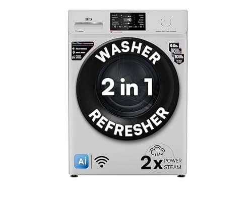 IFB 8 Kg 5 Star with 9 Swirl Wash, AI Powered, Wi-Fi, Fully Automatic Front Load Washing Machine (Senator GXN 8012, Steam Refresh Program with Eco Inv...