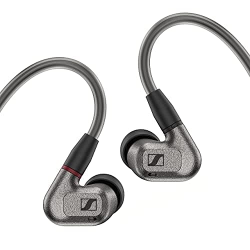 Sennheiser IE 600 Audiophile in-Ear Monitors - TrueResponse Transducers for Balanced Sound, Dual-Resonator Chamber Technology, Detachable Cable with Flexible Ear Hooks, 2-Year Warranty