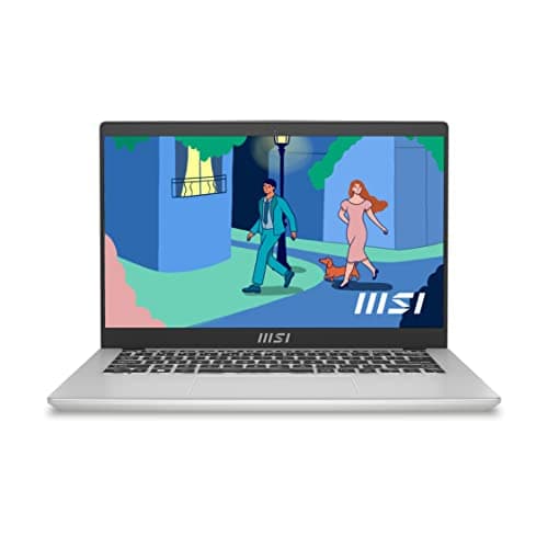 MSI Modern 14, AMD 7th Gen. Ryzen 5 7530U, 36CM FHD 60Hz Laptop(16GB/512GB NVMe SSD/Windows 11 Home/MSO 2021/AMD Radeon Graphics/Urban Silver/1.4Kg), ...
