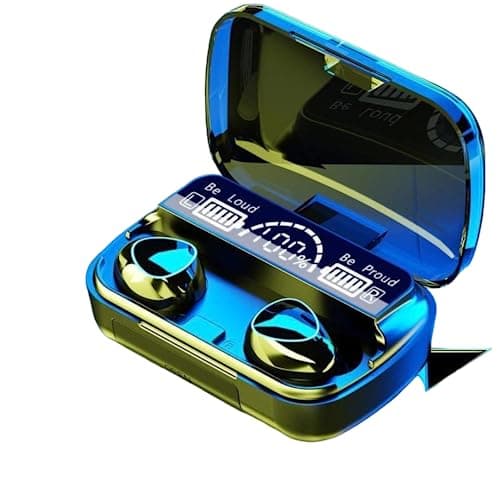 M10 Wireless Earbuds Bluetooth 5.1 TWS 2000mAh Power Bank Charging Box in Ear Earphones, Touch Version (Black)