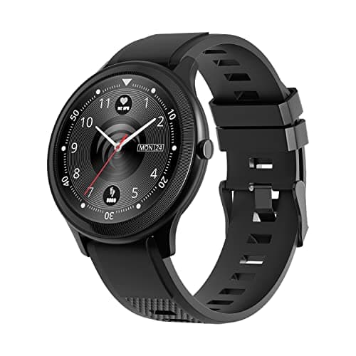 CELLECOR ActFit A3 Pro SpO2 IP68 Waterproof Smartwatch with 10 Days Long Battery, 24 * 7 Heart Rate Monitoring, Multi Sports Mode with Bluetooth Support for Calling and Music Control (1.28") (Black)