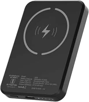 Stuffcool Click 5000mAh Made in India Magnetic Wireless Powerbank with 18W PD Fast Charing Type C Port Perfect for iPhone 12/13/14 Series (Matte Black...