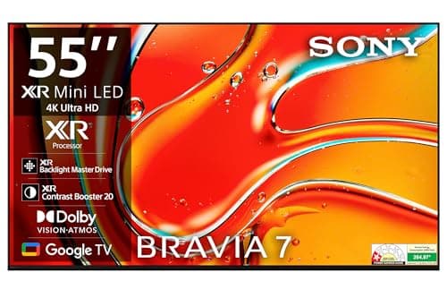 Sony BRAVIA 7 Series 139 cm (55 inches) 4K Ultra HD Smart Mini LED Google TV K-55XR70 (Black)