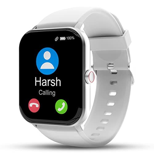 (Renewed) beatXP Marv Neo with 1.85” HD Display Smartwatch, BT Calling, 24 * 7 Continous Health Monitoring, Fast Charging, 100+ Sports Modes, Cloud Based Watch Faces & IP68 Rating (Iced Silver)