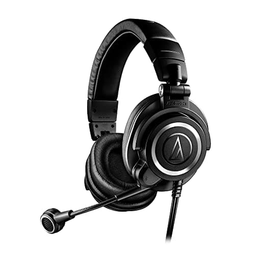 Audio-Technica Ath-M50Xsts Streamset Streaming Headset,on-ear,Wired,Black