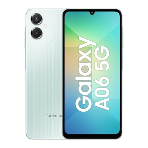 Samsung Galaxy A06 5G (Light Green, 4GB RAM, 64GB Storage)| True 5G with 12 5G Bands | 50MP Dual Camera | 4 Gen Updates | IP54 | Voice Focus