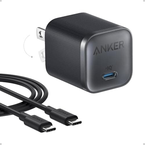 Anker Nano 45W Type C Charger Fast Charging,Compact & Foldable Plug USB C Charger Block for Samsung Galaxy S25 Ultra/S24 Series,iPhone 16 Series,MacBo...