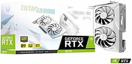 Zotac Gaming GEFORCE RTX 3070 Twin Edge OC LHR White Edition 8GB GDDR6, 256 bit Three DP + HDMI (ZT-A30700J-10PLHR)