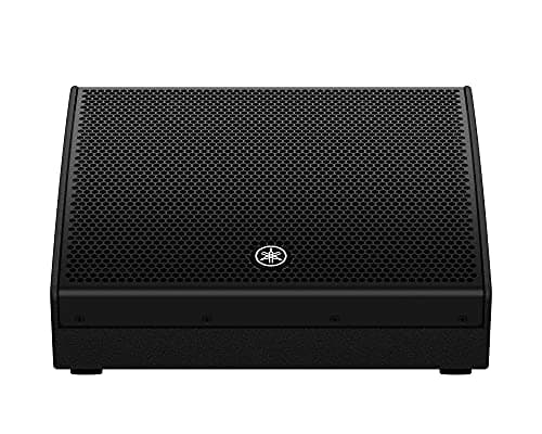 Yamaha DHR12M (12") Active Floor/Stage Monitor Speaker,1000W Powered Loudspeaker with Coaxial 12" LF and 1.75" HF Drivers (Each)