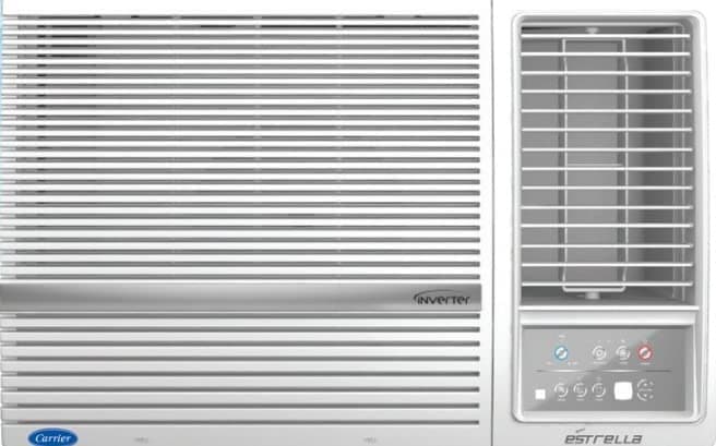 Carrier 1.5 Ton 5 Star inverter Window AC (Copper, 2023 Model, White,ESTRELLA DXI)