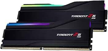 G.Skill Trident Z5 RGB 32GB (2 * 16GB) DDR5 6000 MHz CL32-38-38-96 1.35V Desktop Memory RAM - F5-6000J3238F16GX2-TZ5RK