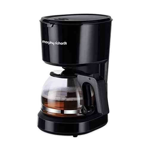 Morphy Richards Europa Drip 600-Watt 6-cup Drip Coffee Maker, Gloss Black, Regular (350012) Drip Coffee Machines