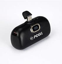 PCell Powerpod 5000mAh 22.5W Fast Charging Nano Powerbank, in-Built Type C Input/Output Pin, Type C PD Output, LED Battery...