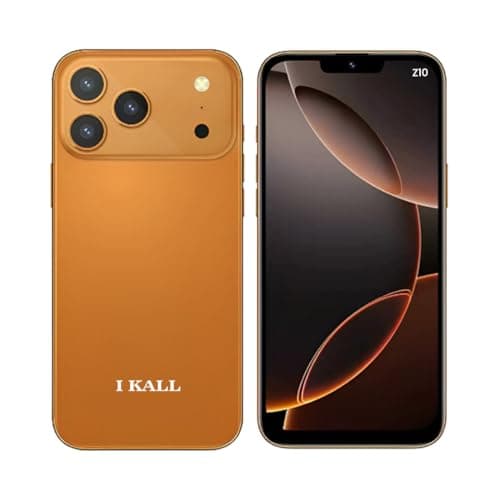 IKALL Z10 Smartphone | 6.53 HD Display | 4GB RAM, 64GB ROM | 20MP Rear + 8MP Front Camera | 5000mAh Battery | Android 14 | Octa-Core Processor (Orange...