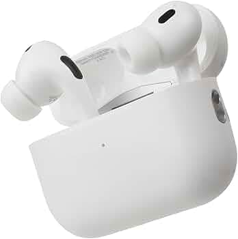AirPods Pro 2nd Gen (White) with Free Silicon Case, 40 Hours Battery Life, Noise Cancellation Bluetooth Earbuds